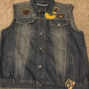 Y2K imperious denim vest